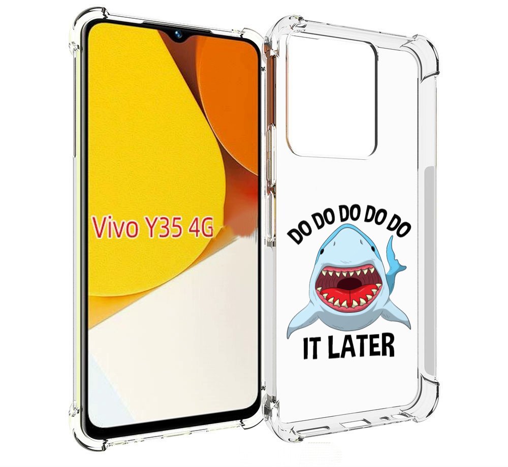 

Чехол MyPads Акула для Vivo Y35 4G 2022 / Vivo Y22, Прозрачный, Tocco