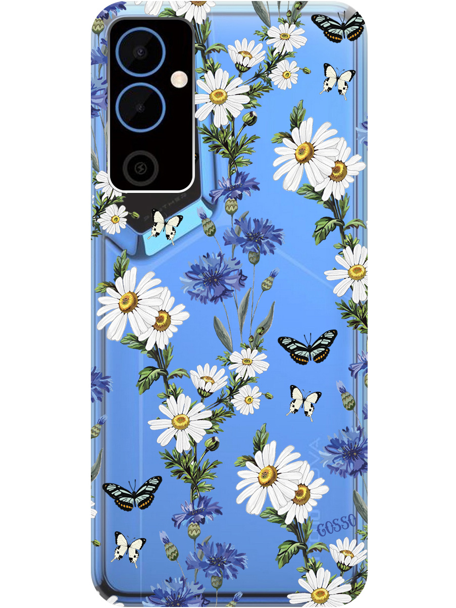 

Силиконовый чехол на Tecno Pova Neo 2 "Hello, Camomiles", Прозрачный;голубой;зеленый, 20001476