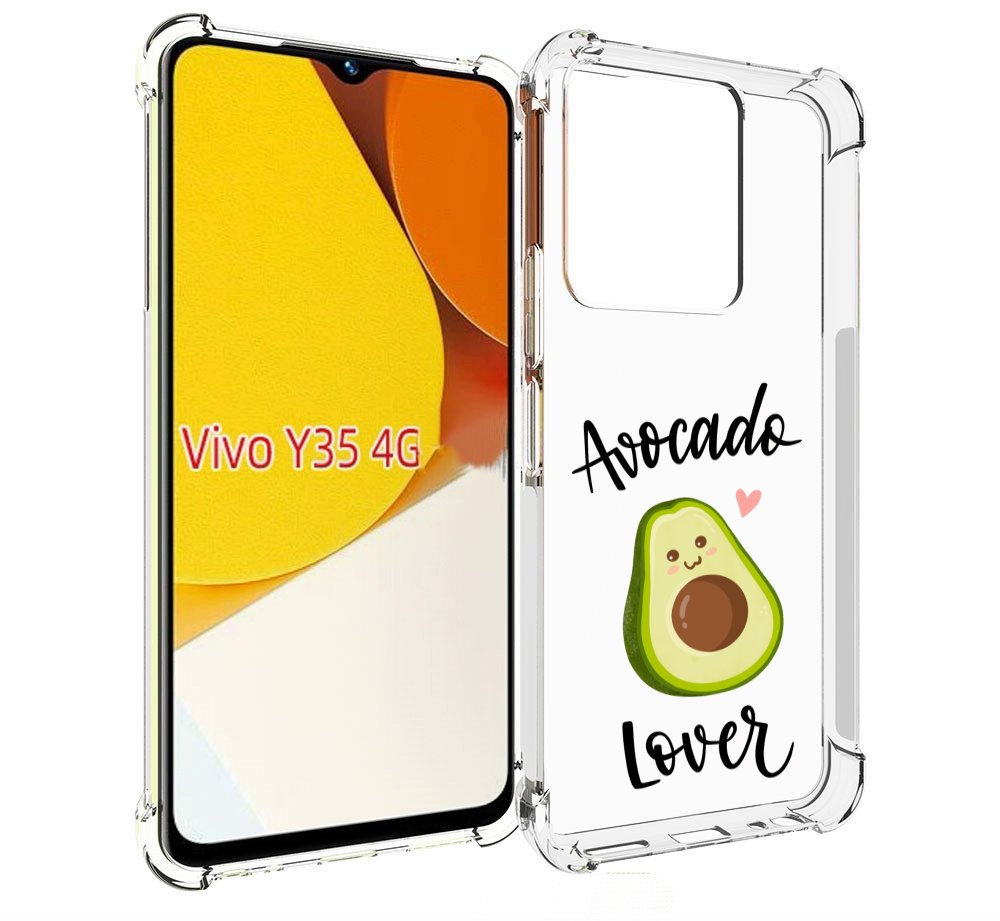 

Чехол MyPads Авокадо-любовь для Vivo Y35 4G 2022 / Vivo Y22, Прозрачный, Tocco