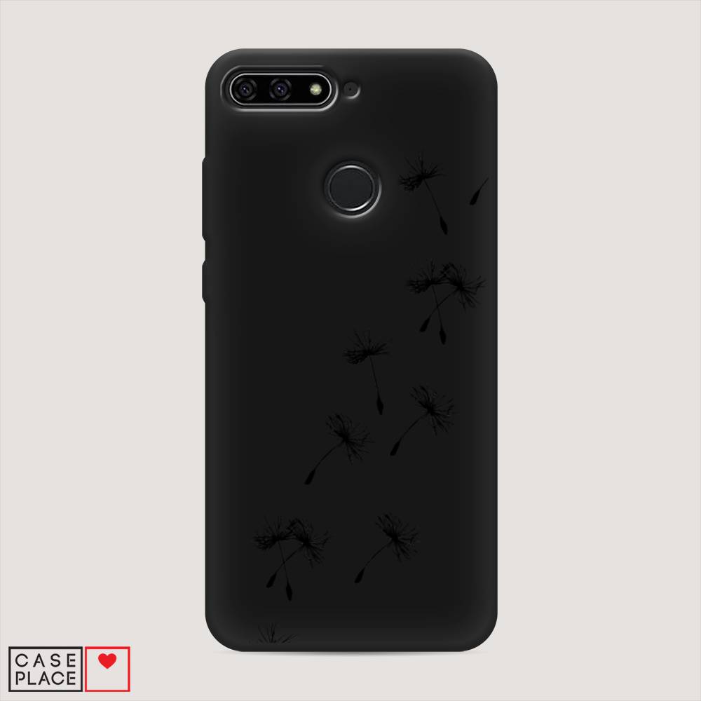 

Чехол Awog на Honor 7C "Летящие одуванчики", Черный, 64552-1