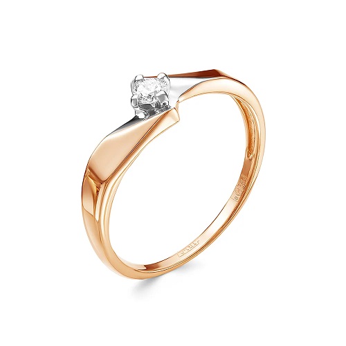 

Кольцо из золота р.  Vesna jewelry 1403-151-00-00, бриллиант, 1403-151-00-00