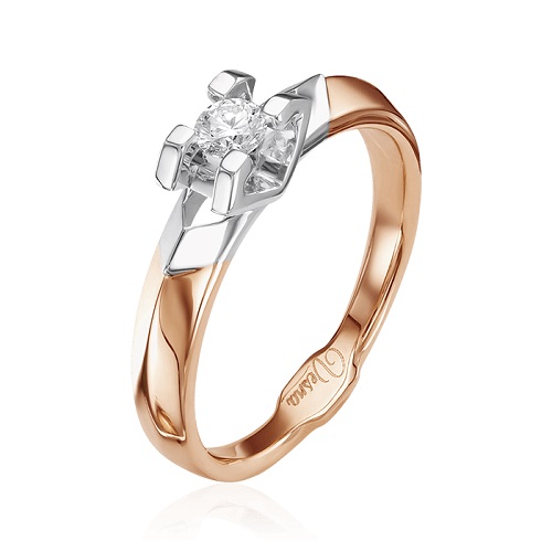 

Кольцо из золота р.  Vesna jewelry 1780-151-00-00, бриллиант, 1780-151-00-00