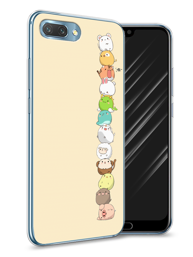 

Чехол Awog на Honor 10 "Питомцы Чиби", Желтый, 65350-2