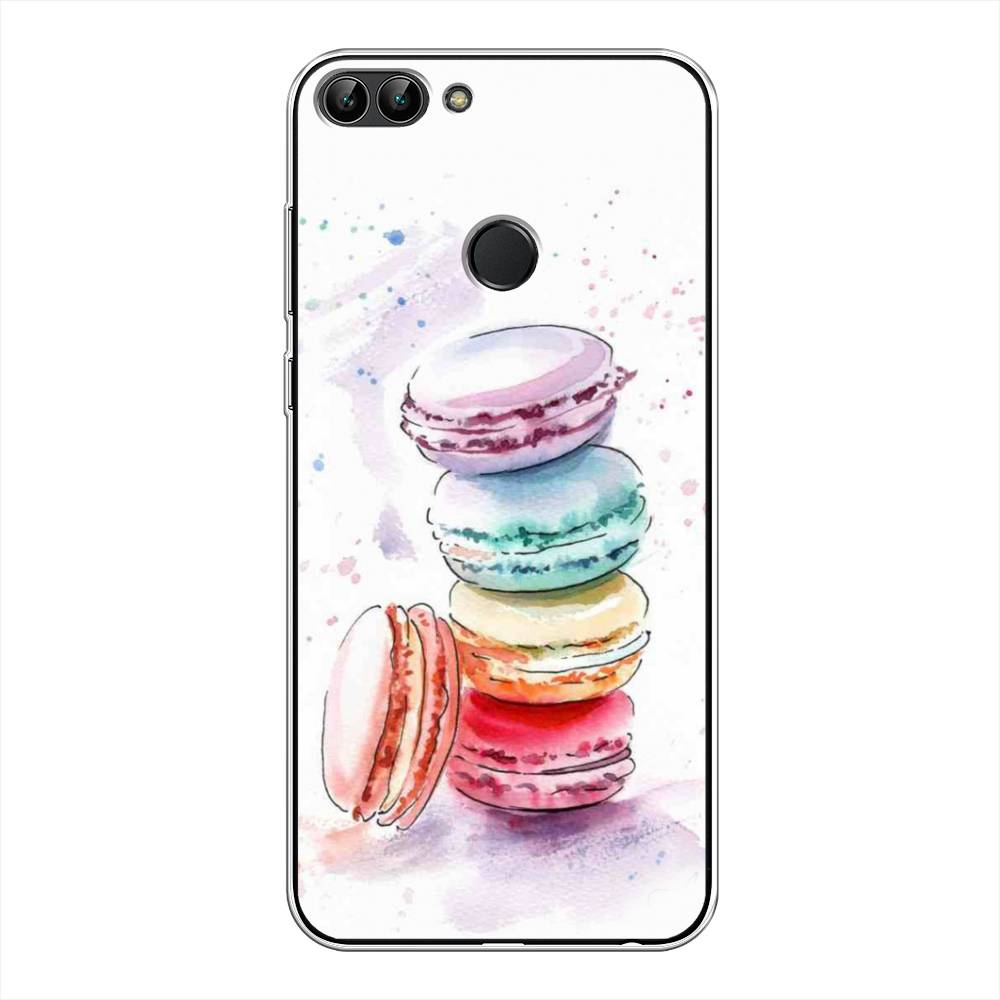 

Чехол Awog на Huawei Y9 2018 "Пирамидка макарони 2", Желтый, 64950-10