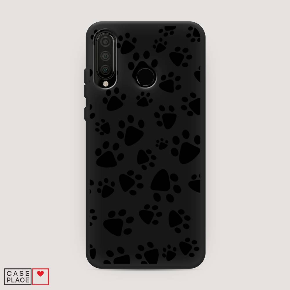

Чехол Awog на Huawei P30 Lite "Лапки черные", Черный, 67952-1