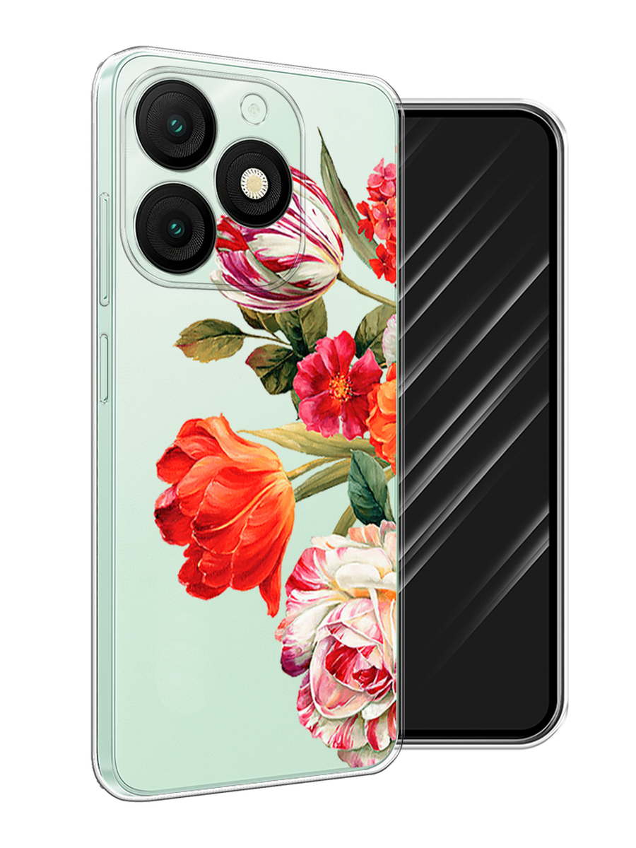 

Чехол Awog на Itel A50 "Весенний букет", Красный;розовый;зеленый, 3202250-1