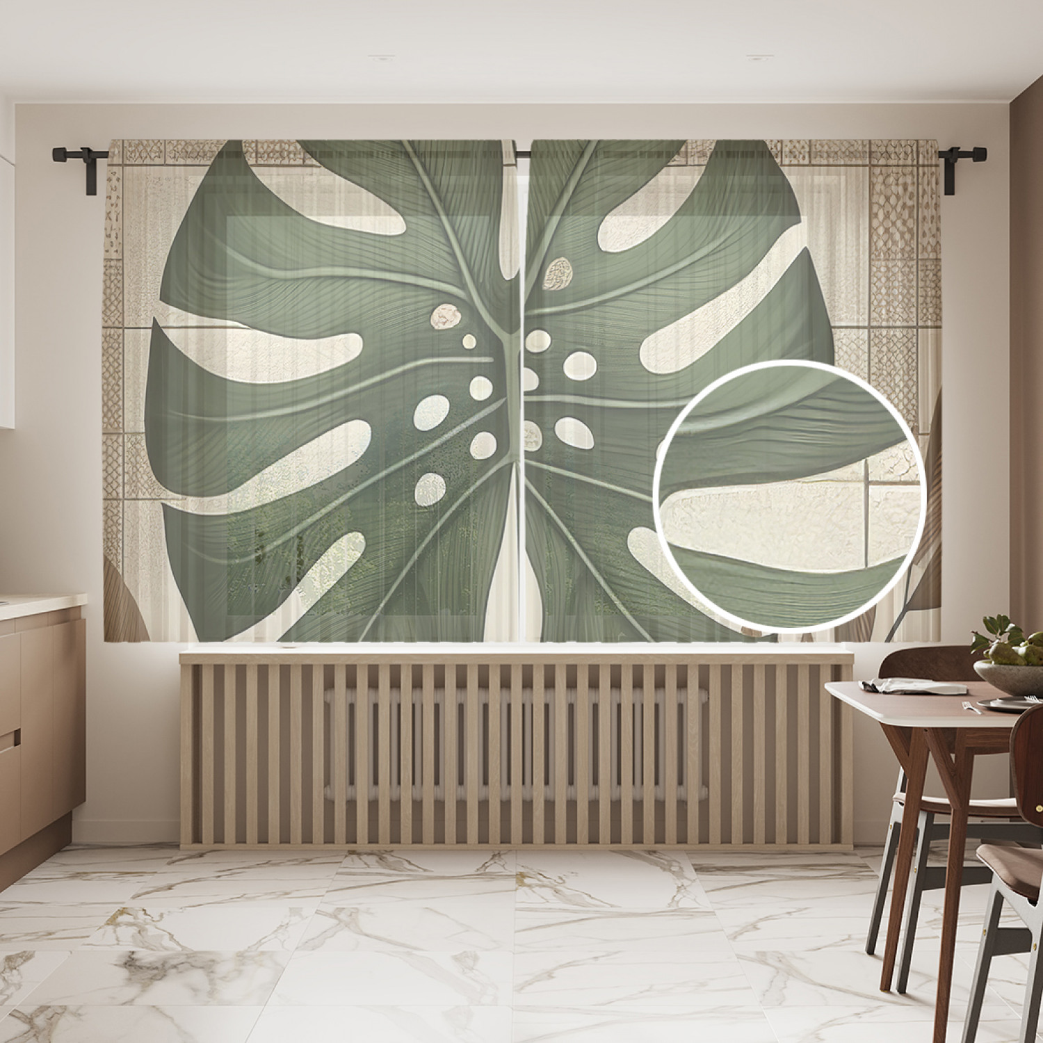 

Тюль JoyArty Тропический листок 145х180, tul_sd3283_145x180