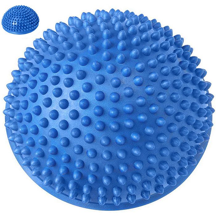 Полусфера массажная SPORTEX круглая надувная ПВХ D-16 см синий