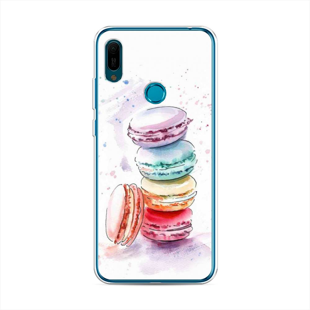 

Чехол Awog на Huawei Y6 2019 "Пирамидка макарони 2", Желтый, 68650-10