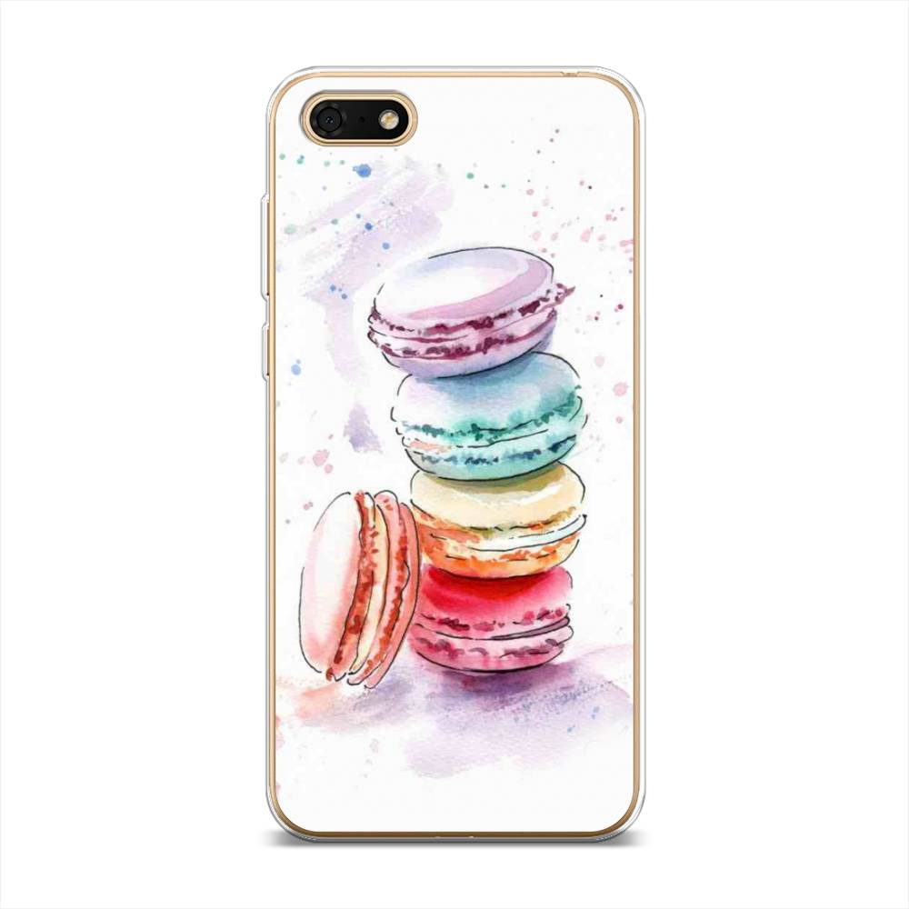 

Чехол Awog на Huawei Y5 2018 "Пирамидка макарони 2", Желтый, 65950-10