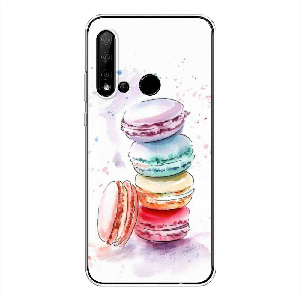 

Чехол Awog на Huawei Nova 5i "Пирамидка макарони 2", Желтый, 69850-10