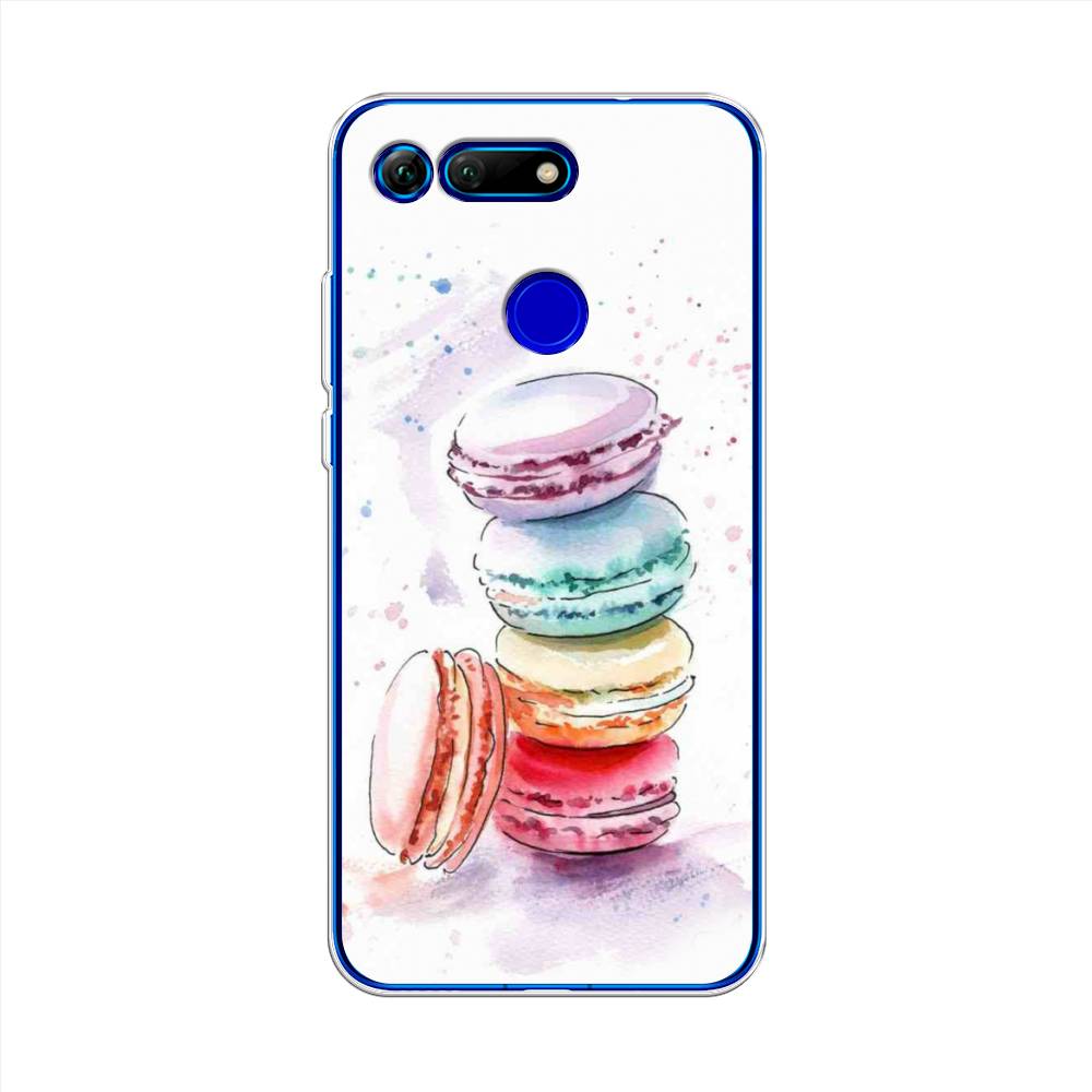 

Чехол Awog на Honor V20 (View 20) "Пирамидка макарони 2", Желтый, 67350-10