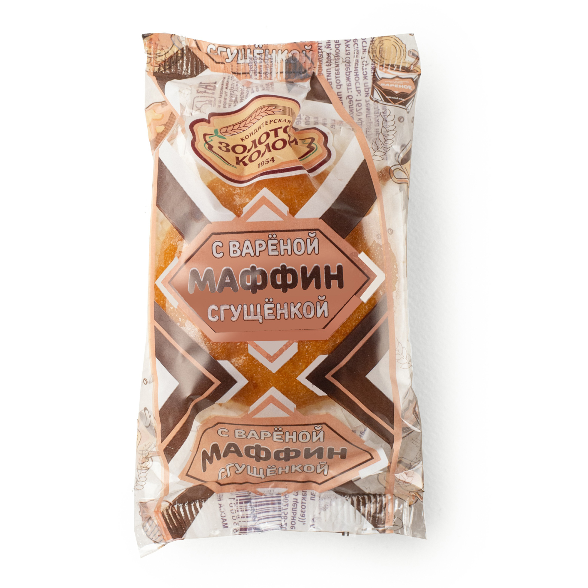 

Маффин Золотой Колос бисквитный с вареной сгущенкой 60 г