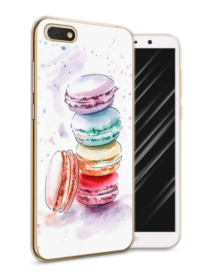 

Чехол Awog на Honor 7A "Пирамидка макарони 2", Желтый, 65250-10