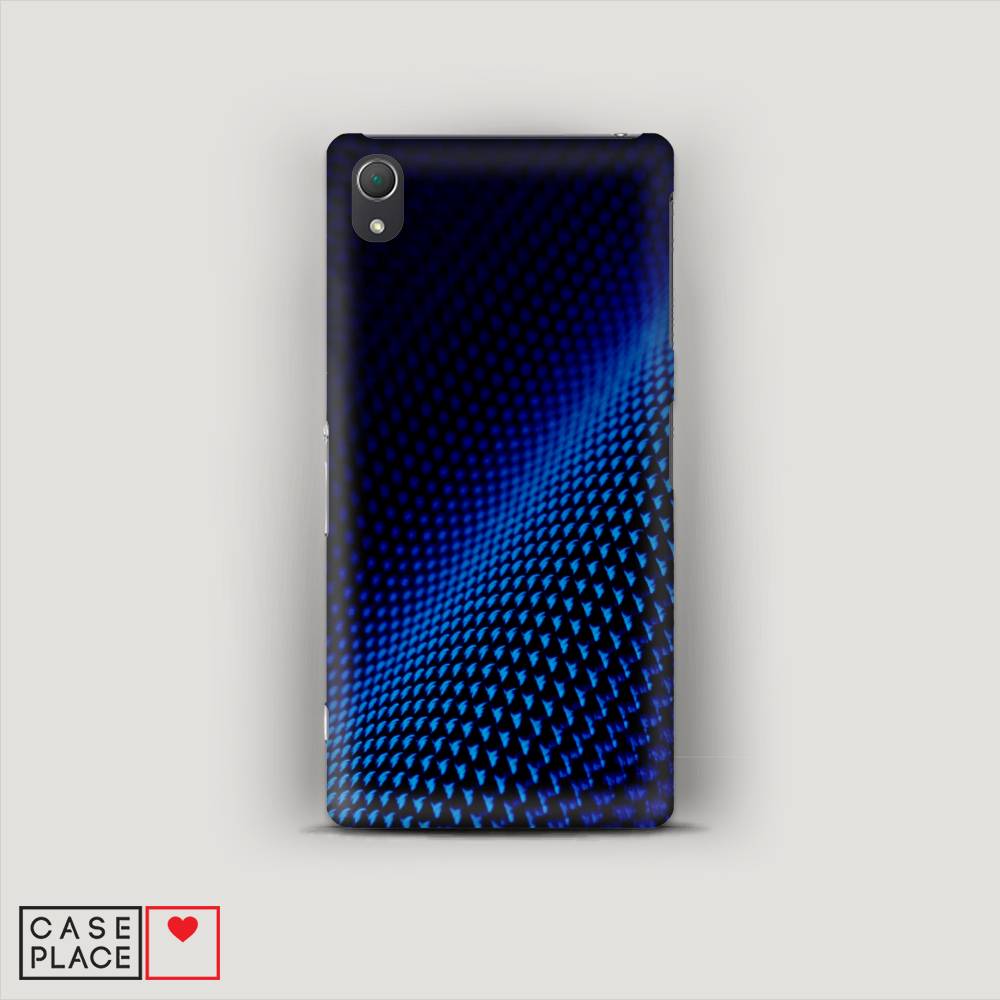 

Пластиковый чехол "Синий карбон" на Sony Xperia Z2