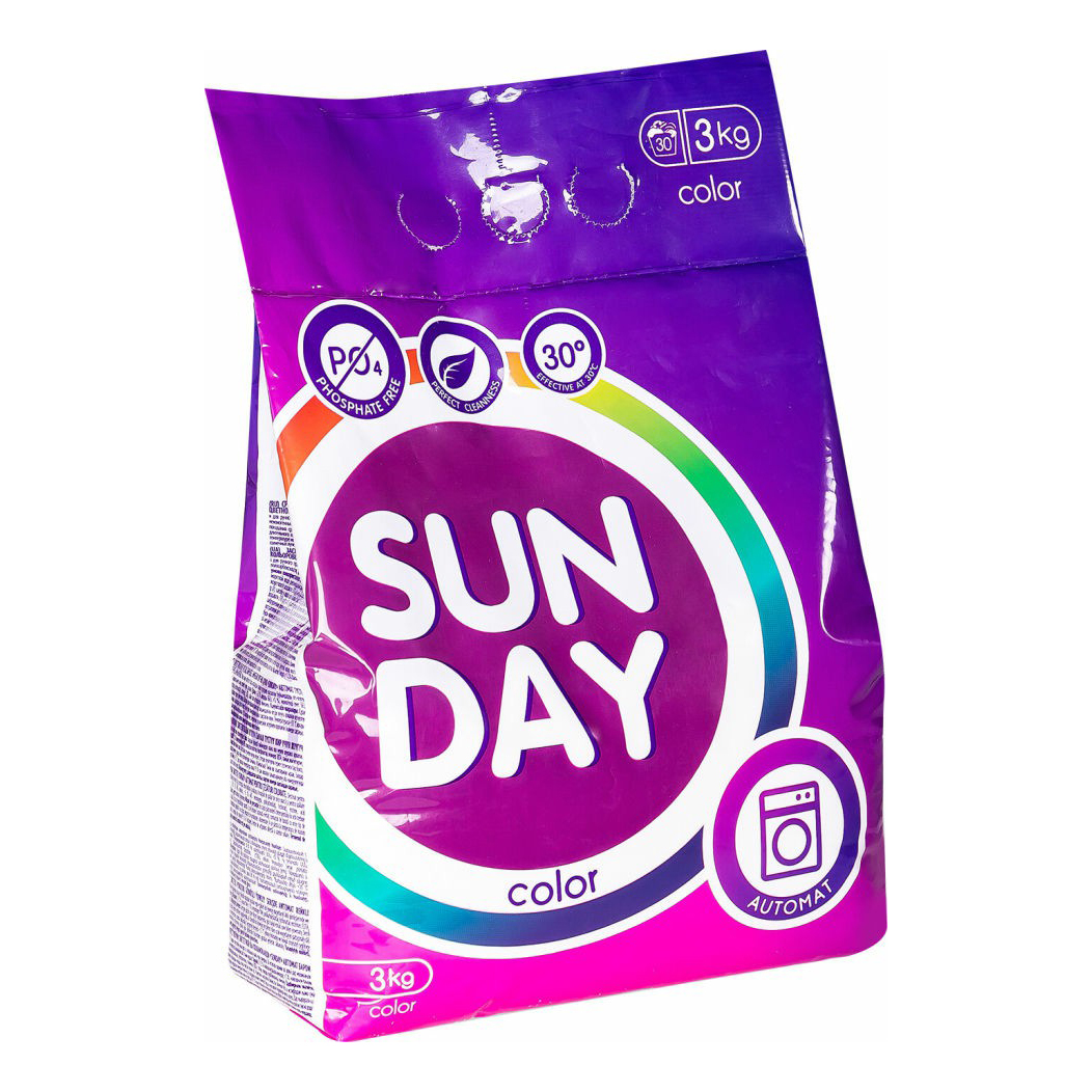 

Стиральный порошок SunDay автомат для цветного белья 3 кг
