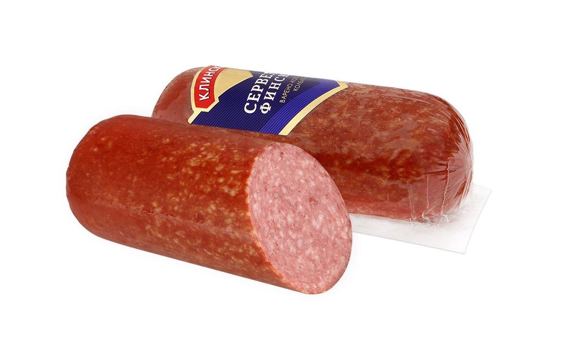 

Колбаса полукопченая Волгоградские Продукты Сервелат Финский 350 г