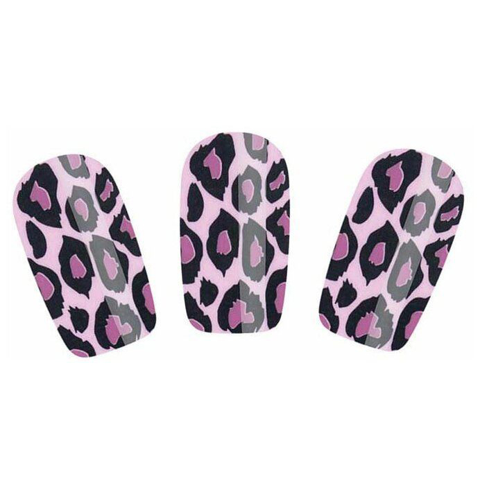 Наклейки для ногтей Erotic Fantasy Nail Tattoo Фиолетовый леопард свеча в торт юбилейная грань набор 2 в 1 цифра 30 фиолетовый металлик 6 5 см