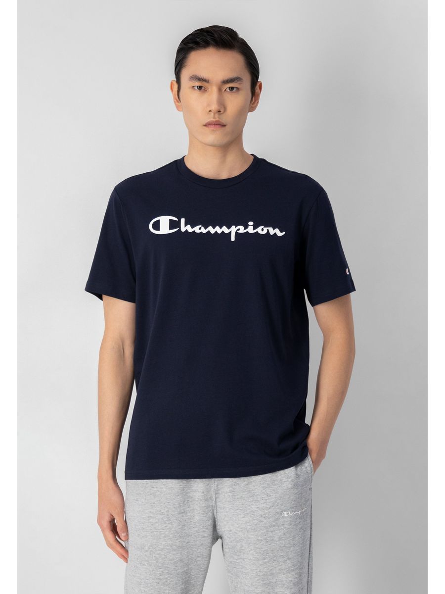 

Футболка мужская Champion C7622O05Q синяя S, Синий, C7622O05Q