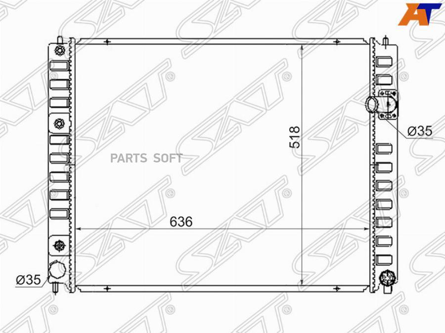 

SAT Радиатор INFINITI FX35/EX35 08-, NS0009EX35