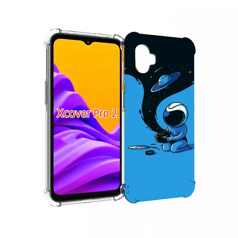 

Чехол MyPads космос из черной краски для Samsung Galaxy Xcover Pro 2, Прозрачный, Tocco