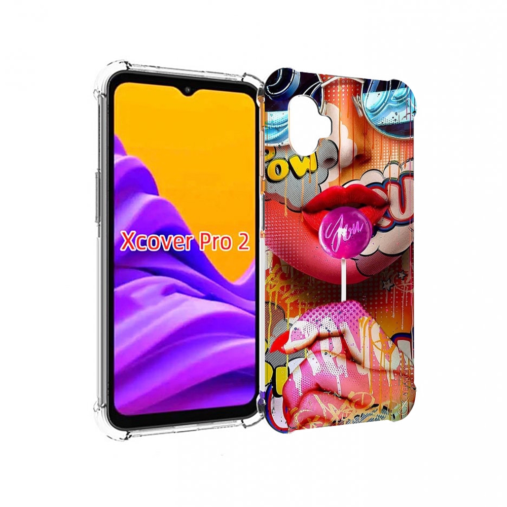 Чехол MyPads комикс-девушка женский для Samsung Galaxy Xcover Pro 2