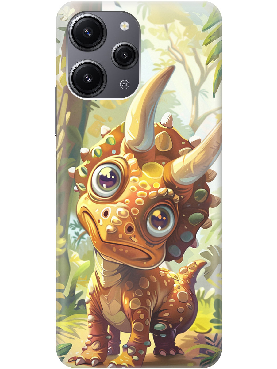 

Силиконовый чехол на Xiaomi Redmi 12 с рисунком "Малыш-динозавр", Желтый;зеленый, 20000156