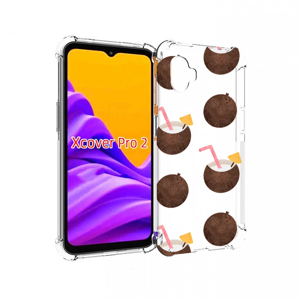 

Чехол MyPads кокосики для Samsung Galaxy Xcover Pro 2, Прозрачный, Tocco