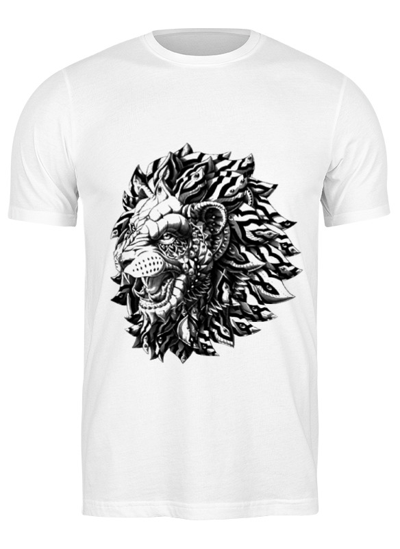 

Футболка унисекс Printio Лев царь белая 3XL, Белый, Лев царь