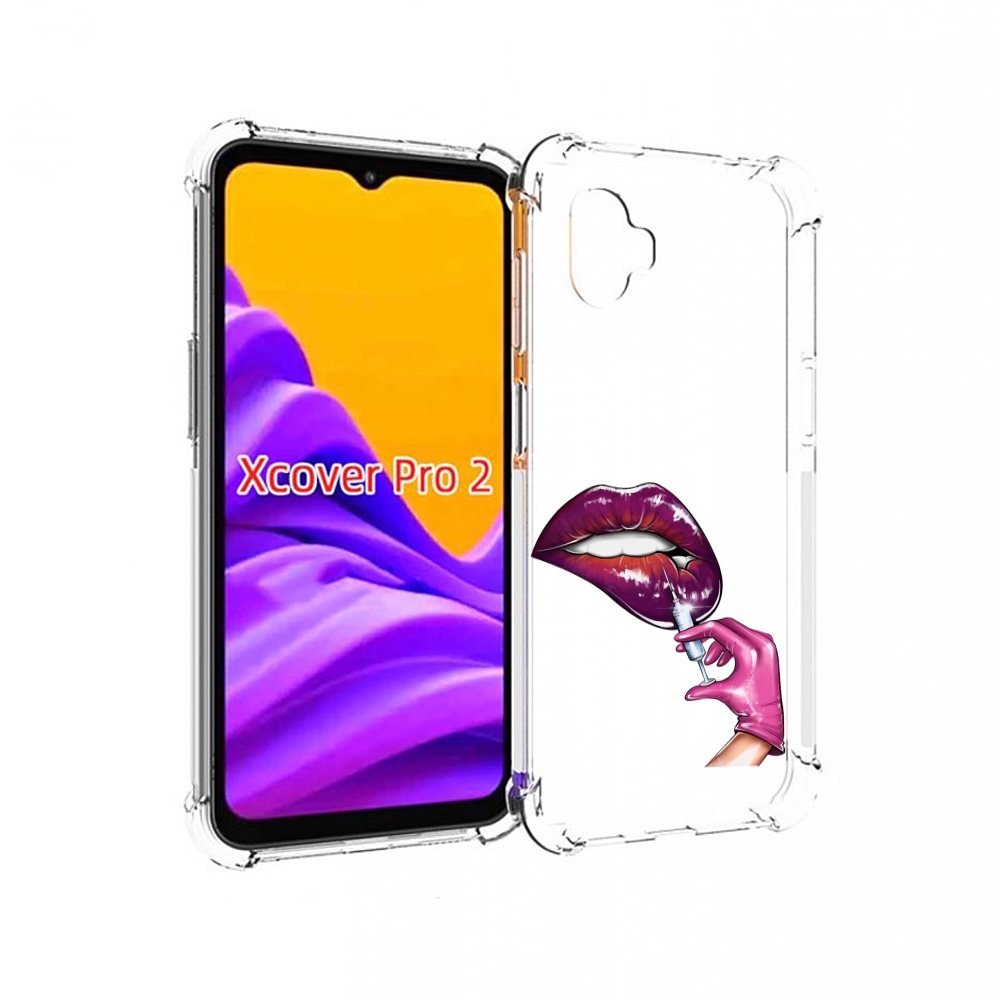 

Чехол MyPads качаем-губы для Samsung Galaxy Xcover Pro 2, Прозрачный, Tocco