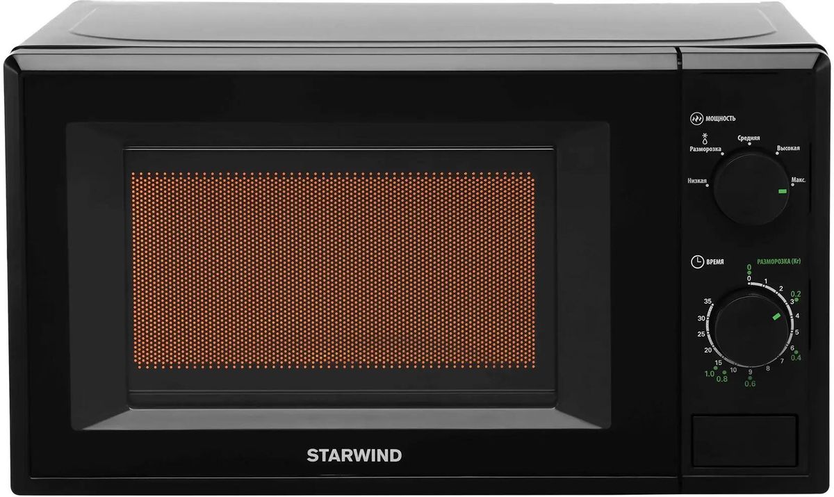 

Микроволновая печь STARWIND SWM5820, 700Вт, 20л, черный