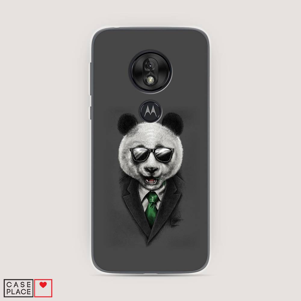 

Чехол Awog на Motorola Moto G7 Play / Моторола Мото G7 Плэй "Деловая панда", Разноцветный, 241250-10