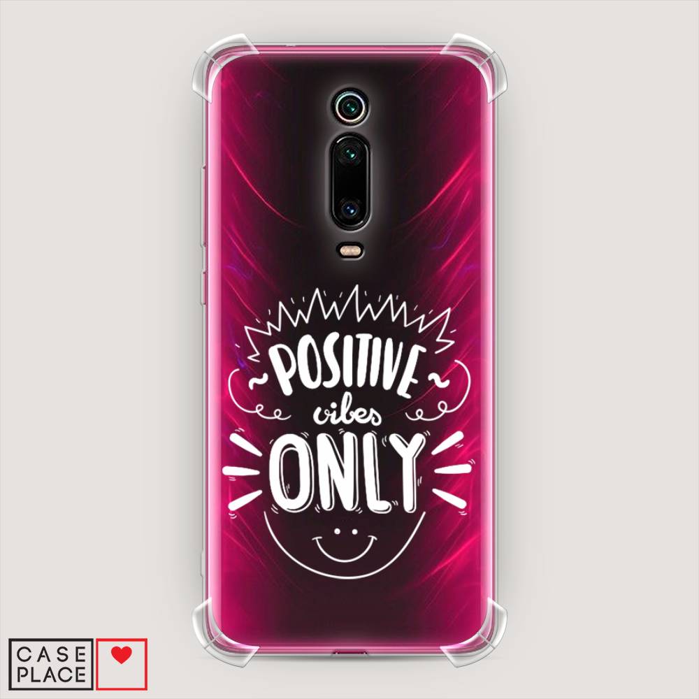 фото Противоударный силиконовый чехол "positive vibes only графика" на xiaomi redmi k20 pro awog