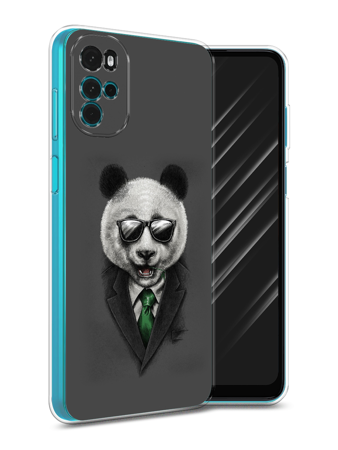 

Чехол Awog на Motorola Moto G22 "Деловая панда", Разноцветный, 243150-10
