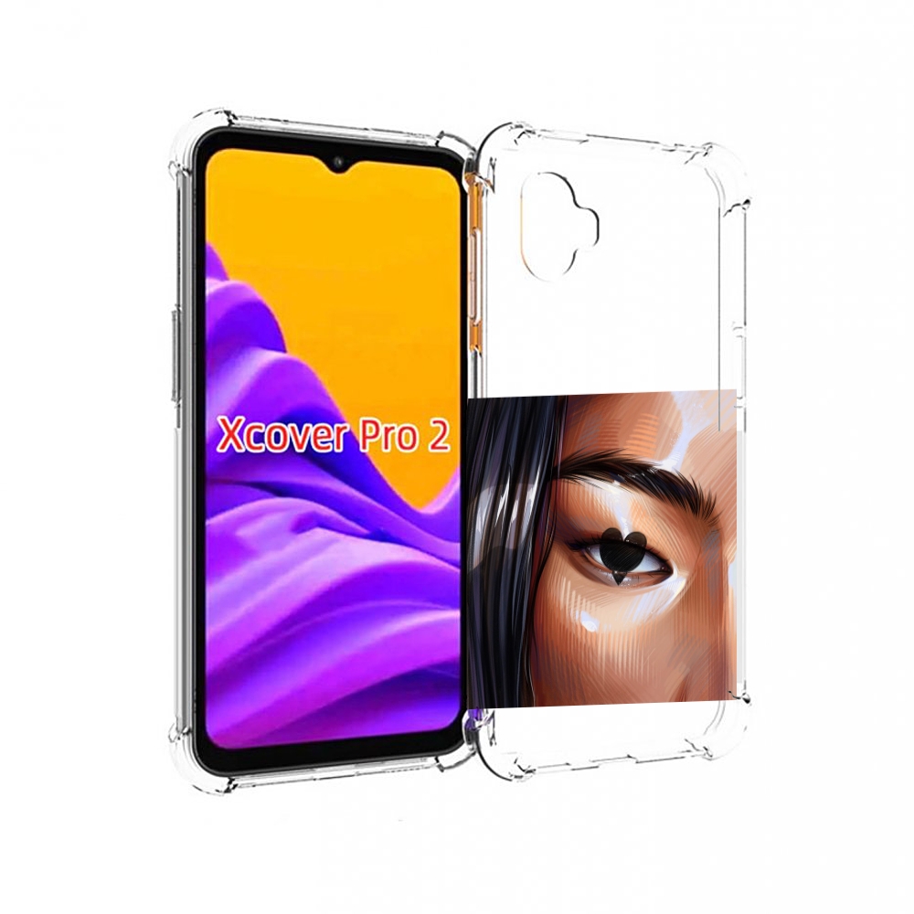 

Чехол MyPads зрачок-сердце женский для Samsung Galaxy Xcover Pro 2, Прозрачный, Tocco