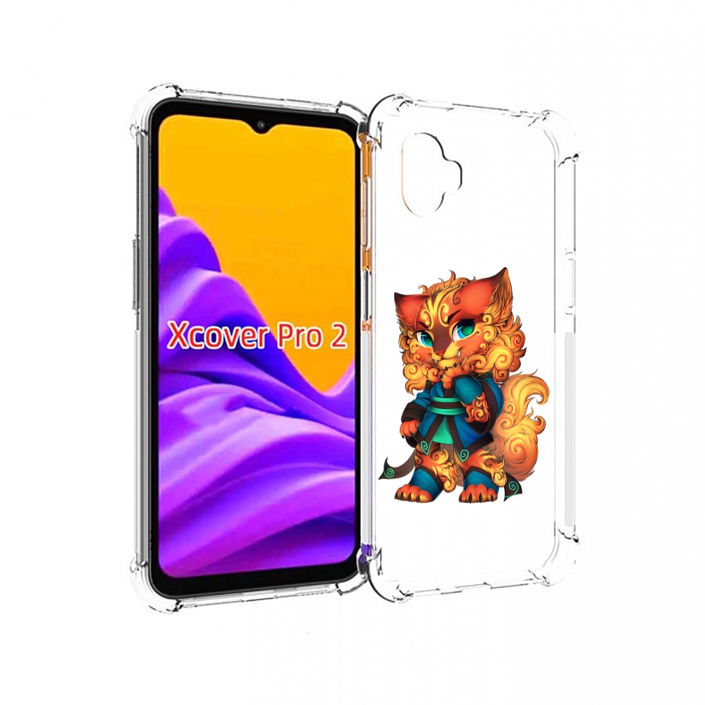 

Чехол MyPads золотой-кот для Samsung Galaxy Xcover Pro 2, Прозрачный, Tocco