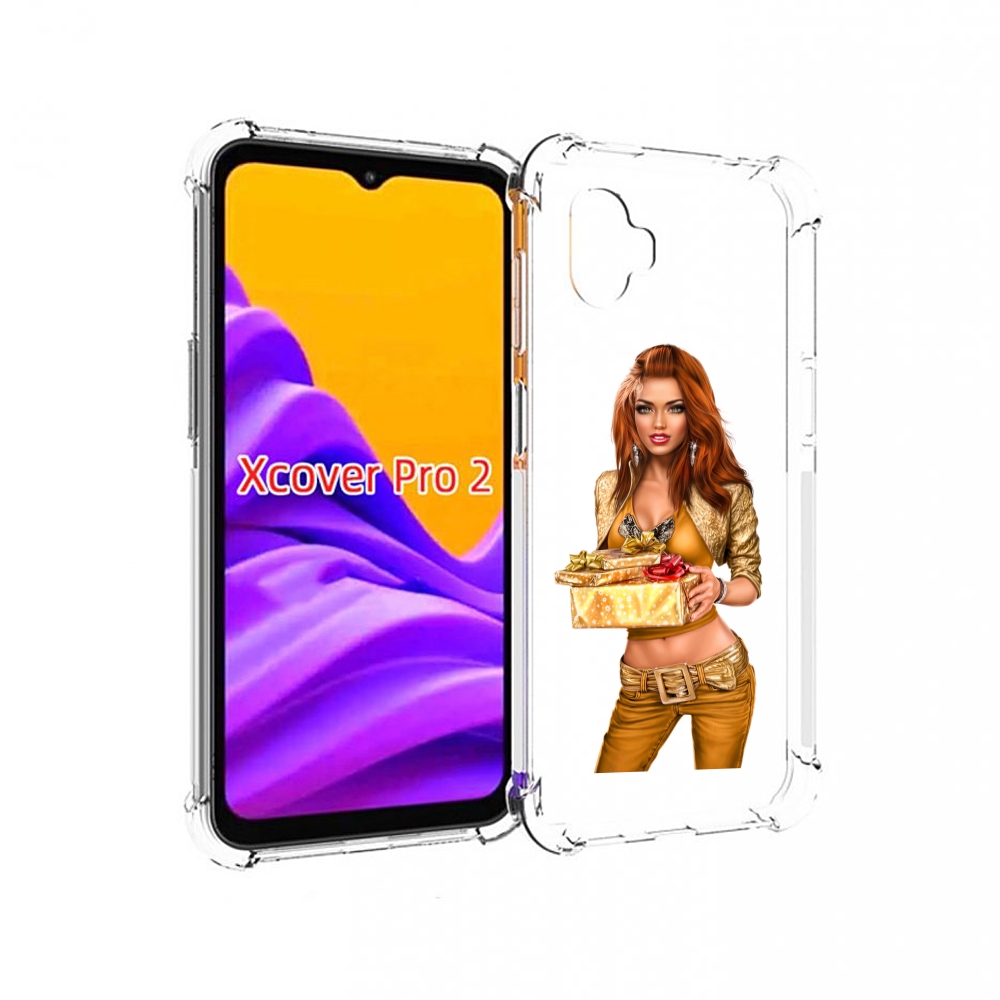 

Чехол MyPads золотая-девочка-с-подарком женский для Samsung Galaxy Xcover Pro 2, Прозрачный, Tocco