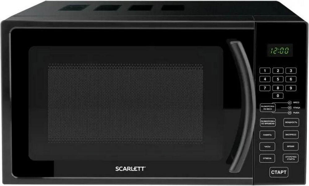 

Микроволновая печь SCARLETT SC-MW9020S08D, 700Вт, 20л, черный