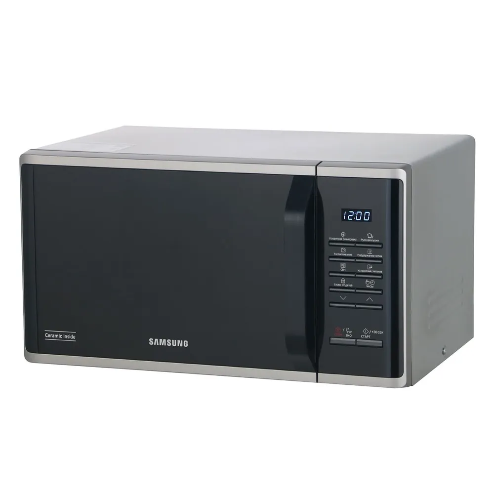 

Микроволновая печь соло Samsung MS23K3513AS/BW, Черный;серебристый, MS23K3513AS/BW