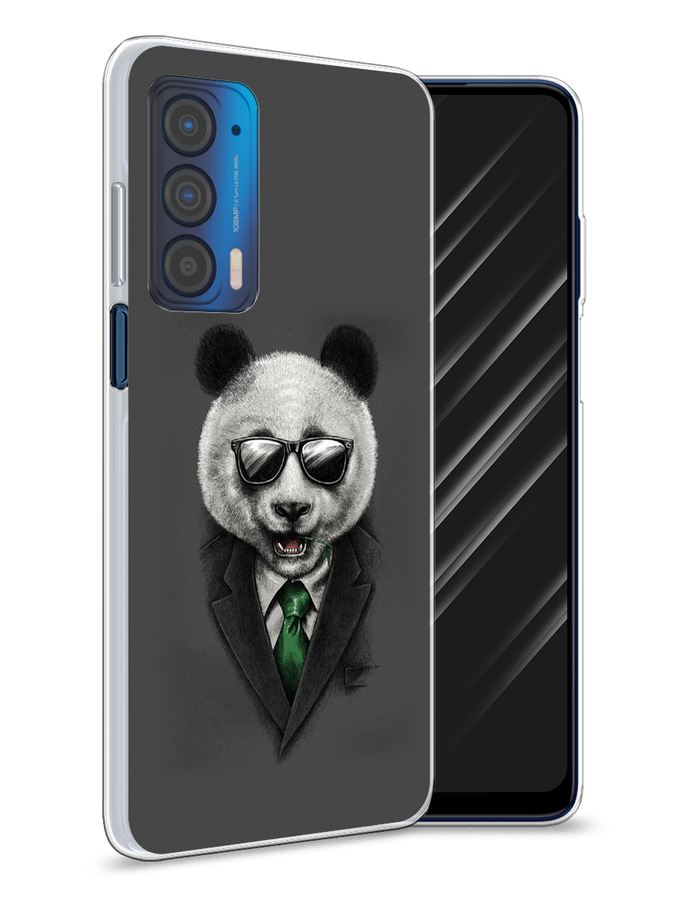 

Чехол Awog на Motorola Edge (2021) "Деловая панда", Разноцветный, 242950-10