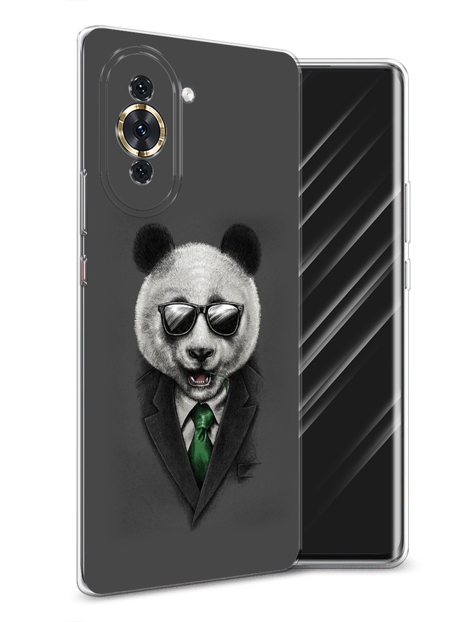 

Чехол Awog на Huawei Nova 10 "Деловая панда", Разноцветный, 6108950-10