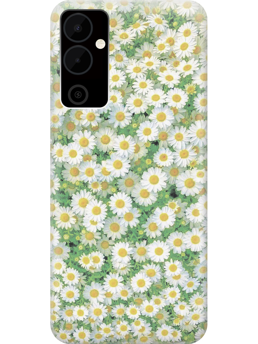 

Силиконовый чехол на Tecno Pova Neo 2 "Ромашковое поле", Белый;желтый;зеленый, 20001476