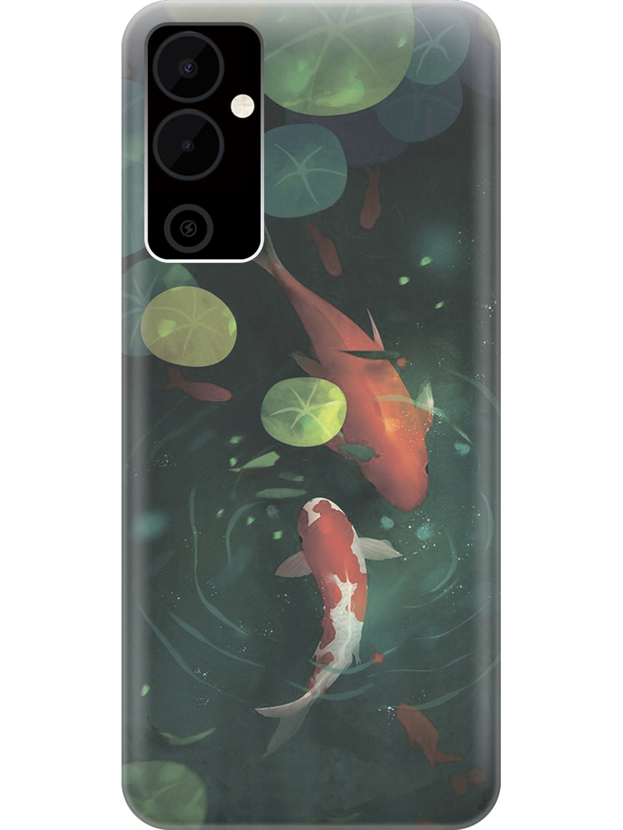 

Силиконовый чехол на Tecno Pova Neo 2 "Карпы кои", Зеленый;оранжевый, 20001476