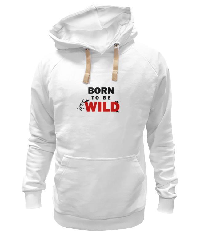 

Худи мужское Printio Born to be wild белое 3XL, Белый, Born to be wild