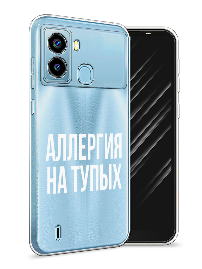 

Чехол Awog на Tecno Pop 6 "Аллергия на тупых", Разноцветный, 302050-6
