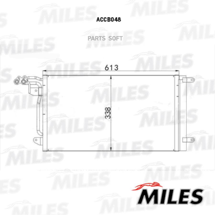 

MILES Радиатор кондиционера (конденсор) MILES ACCB048