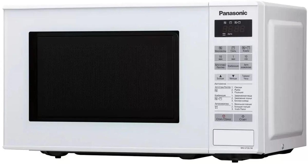 

Микроволновая печь Panasonic NN-GT261WZPE, 800Вт, 20л, белый