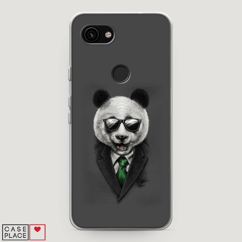 

Чехол Awog на Google Pixel 3a "Деловая панда", Разноцветный, 270150-10