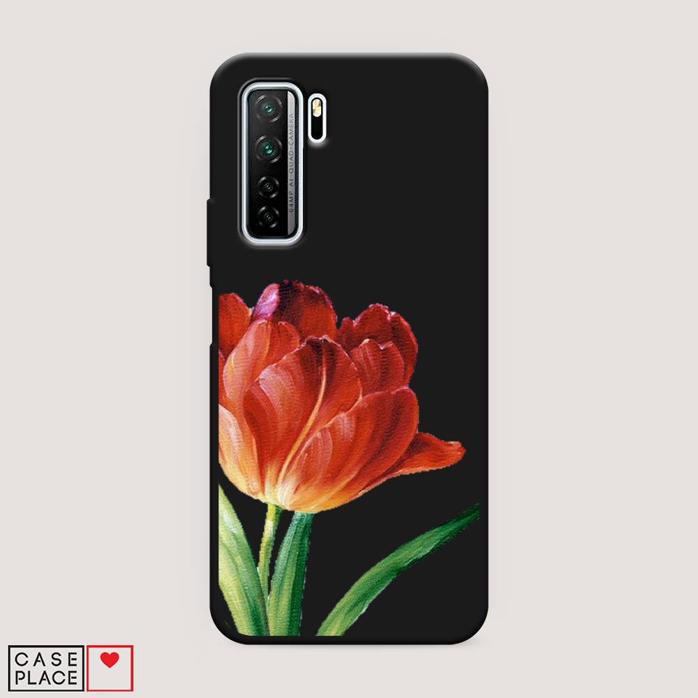 

Чехол Awog на Huawei P40 lite 5G "Красный тюльпан", Оранжевый;зеленый, 6103052-1