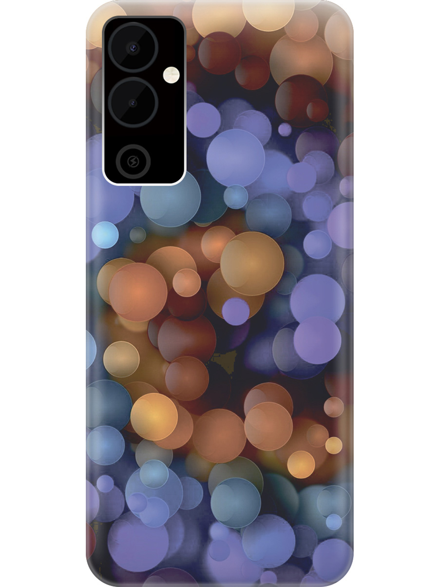 

Силиконовый чехол на Tecno Pova Neo 2 "Сиренево-оранжевые шарики", Фиолетовый;оранжевый, 20001476